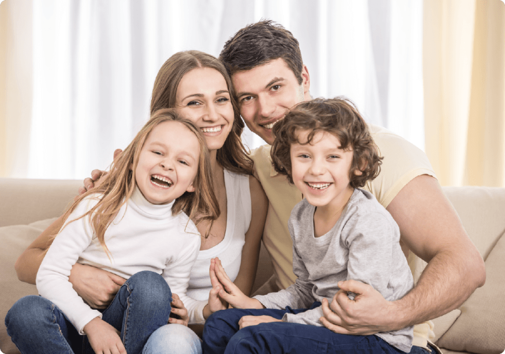 Familie mit Kindern