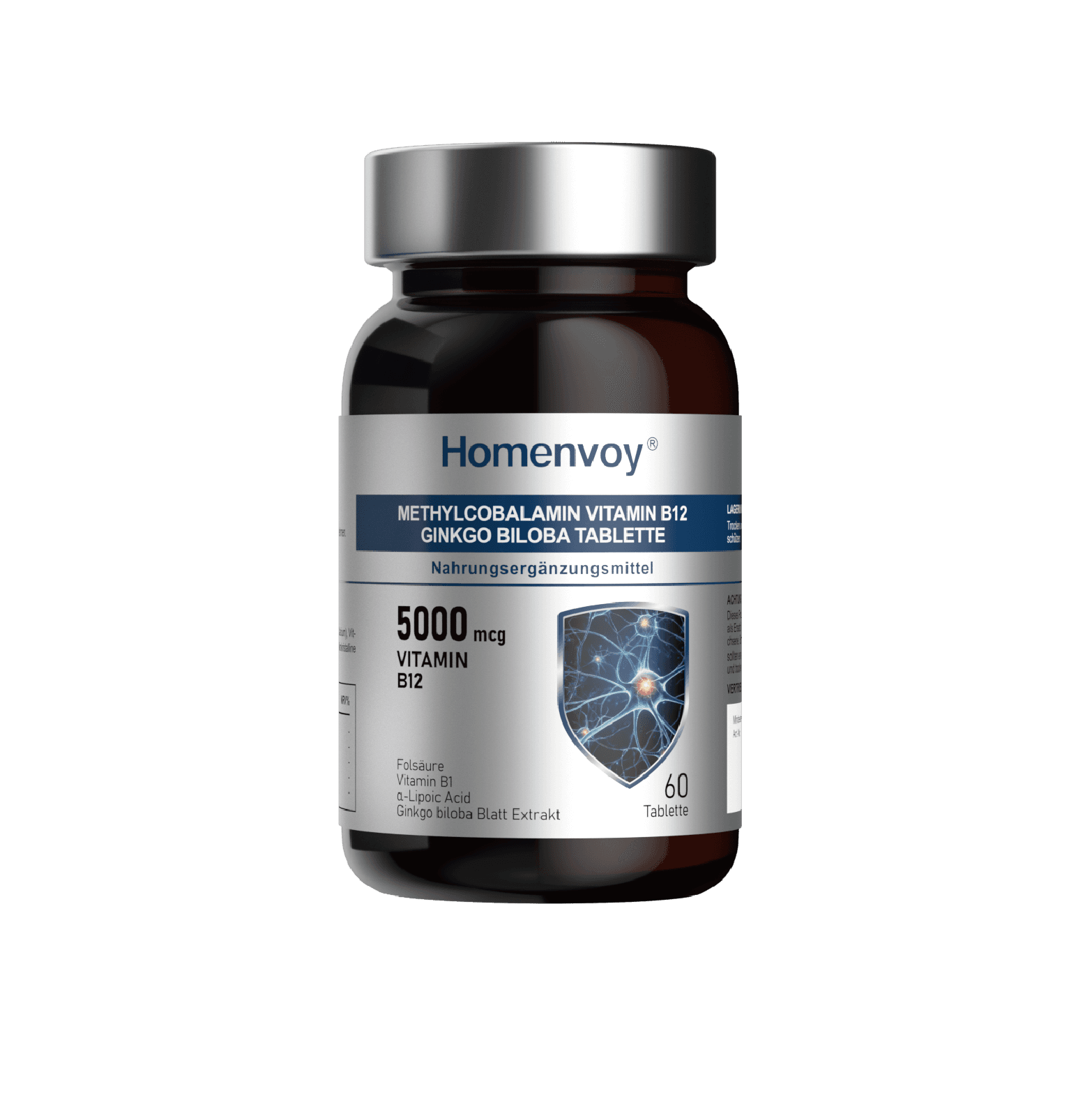 Homenvoy Methylcobalamin Vitamin B12 Gingko Biloba Tablette